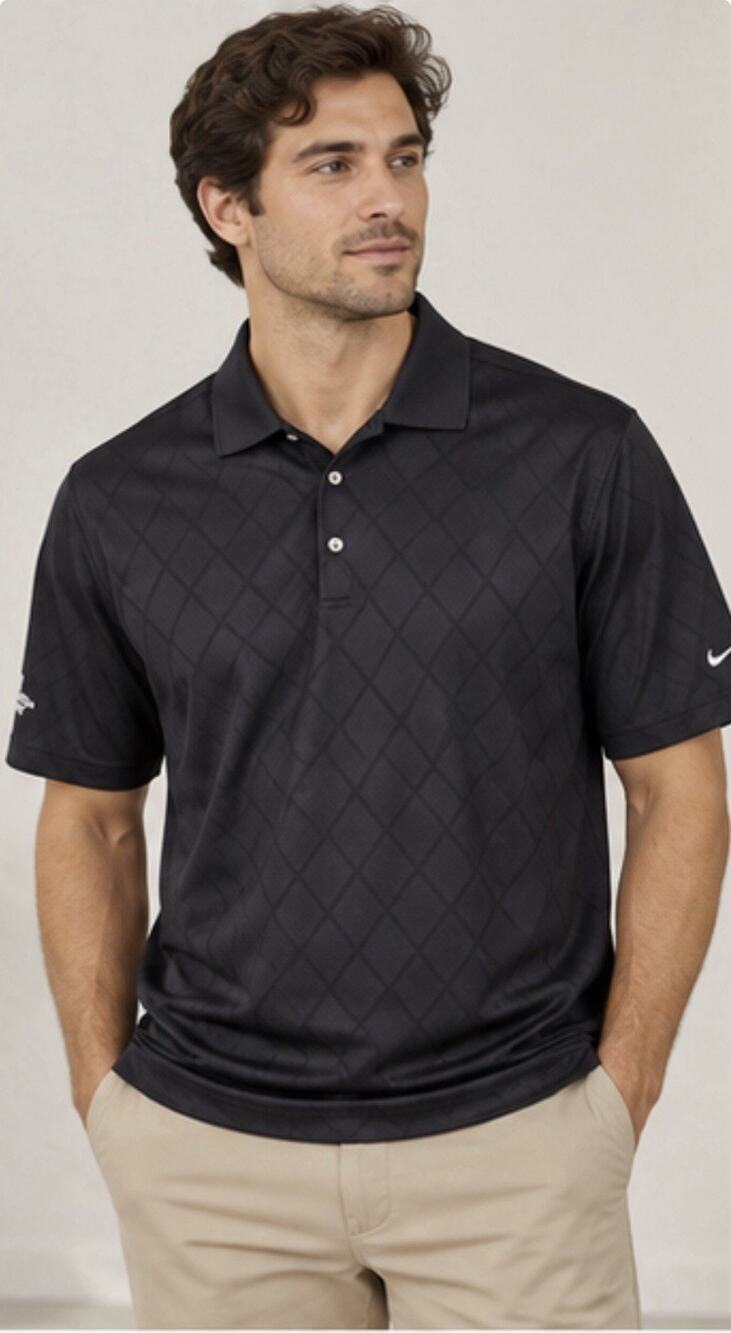 Nike Golf Dri-FIT Polo Men XL Black Northwest Pipe Company Embroidered